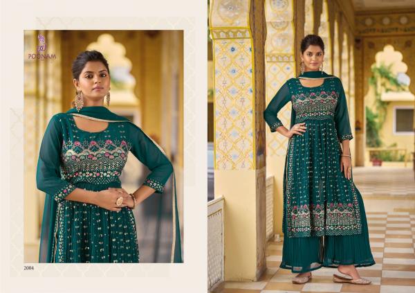 Poonam Khwaab Party Wear Georgette Kurti With Bottom Dupatta Collection